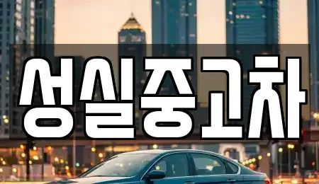 강원 태백시 문곡동 중고차 전문 성실중고차