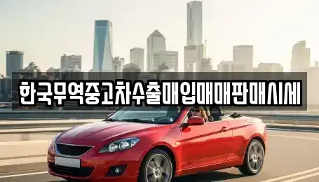 강원특별자치도 강릉시 죽헌동 중고차매입 전문 한국무역중고차수출매입매매판매시세