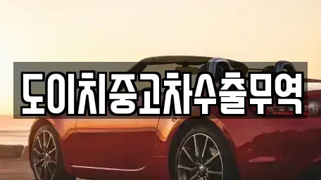 강원특별자치도 동해시 귀운동 중고차매매 전문 도이치중고차수출무역