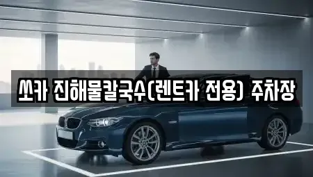 강원특별자치도 삼척시 당저동 렌트카 전문 쏘카 진해물칼국수(렌트카 전용) 주차장