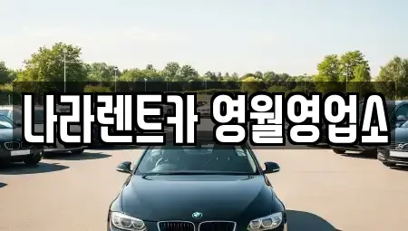 강원특별자치도 영월군 렌트카 전문 나라렌트카 영월영업소