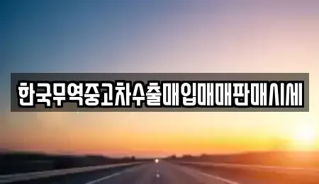 강원특별자치도 영월군 중고차매입 전문 한국무역중고차수출매입매매판매시세