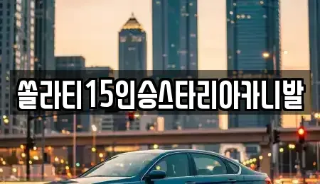 강원특별자치도 춘천시 사농동 렌트카 전문 쏠라티15인승스타리아카니발
