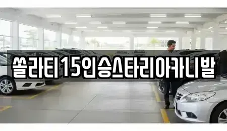 강원특별자치도 춘천시 옥천동 렌트카 전문 쏠라티15인승스타리아카니발