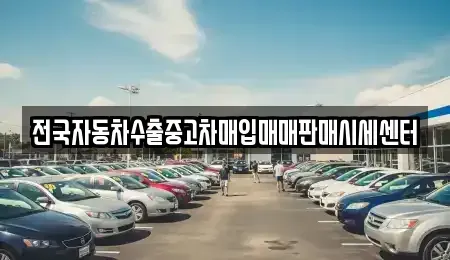 경기 과천시 중고차 전문 전국자동차수출중고차매입매매판매시세센터