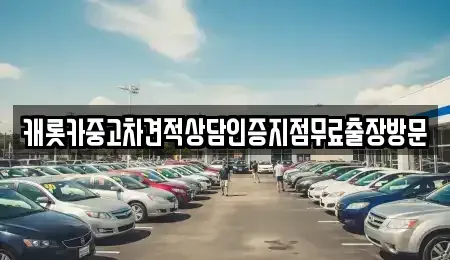 경기 광명시 철산동 중고차 전문 캐롯카중고차견적상담인증지점무료출장방문