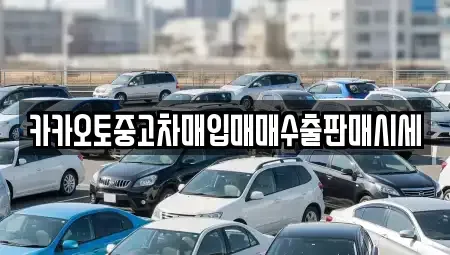 경기 광명시 철산동 중고차매입 전문 카카오토중고차매입매매수출판매시세