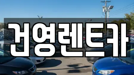 경기 구리시 아천동 렌트카 전문 건영렌트카