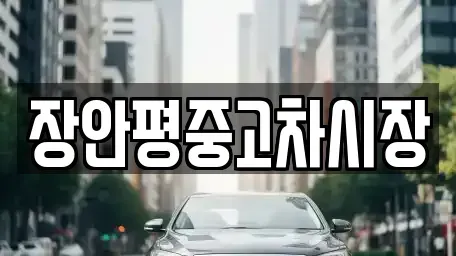 경기 구리시 아천동 중고차 전문 장안평중고차시장