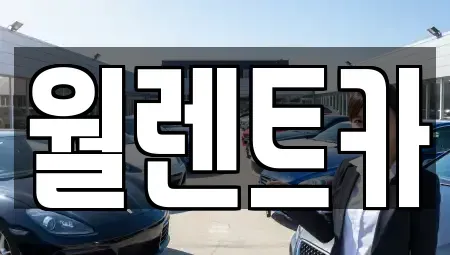 경기 군포시 당동 렌트카 전문 월렌트카
