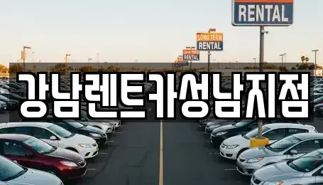 경기 성남시 수정구 수진동 렌트카 전문 강남렌트카성남지점