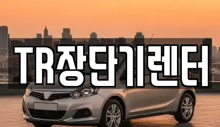 경기 성남시 수정구 태평동 렌트카 전문 TR장단기렌터