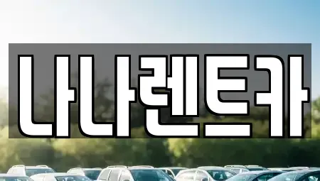 경기 시흥시 장곡동 렌트카 전문 나나렌트카