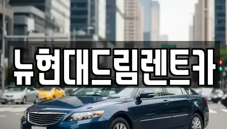 경기 시흥시 장곡동 렌트카 전문 뉴현대드림렌트카