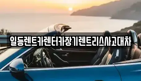 경기 시흥시 장곡동 장기렌트카 전문 일등렌트카렌터카장기렌트리스사고대차