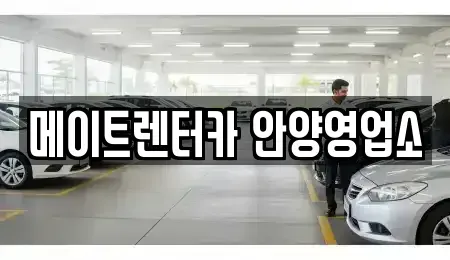 경기 안양시 동안구 비산동 렌트카 전문 메이트렌터카 안양영업소