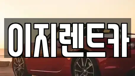 경기 용인시 기흥구 신갈동 렌트카 전문 이지렌트카