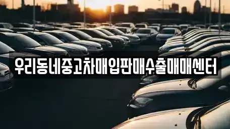 경기도 고양시 일산서구 가좌동 중고차매입 전문 우리동네중고차매입판매수출매매센터