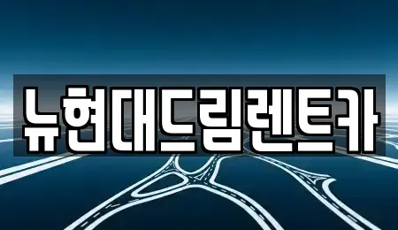 경기도 과천시 과천동 렌트카 전문 뉴현대드림렌트카
