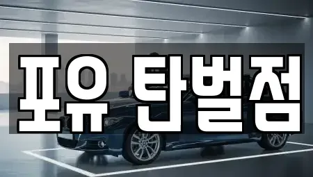 경기도 광주시 탄벌동 렌트카 전문 포유 탄벌점