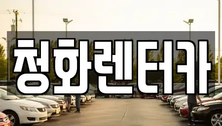 경기도 성남시 분당구 서현동 단기렌트카 전문 청화렌터카