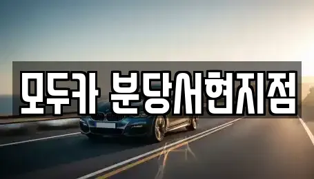 경기도 성남시 분당구 서현동 렌트카 전문 모두카 분당서현지점