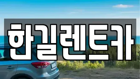 경기도 성남시 분당구 서현동 렌트카 전문 한길렌트카
