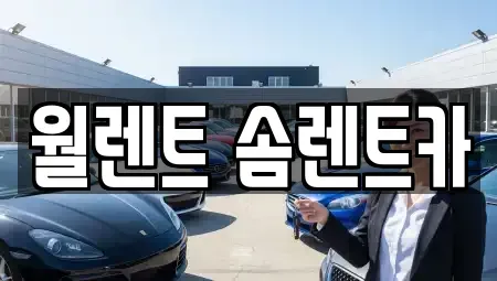 경기도 수원시 권선구 곡반정동 렌트카 전문 월렌트 솜렌트카