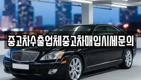 경기도 시흥시 물왕동 중고차 전문 중고차수출업체중고차매입시세문의