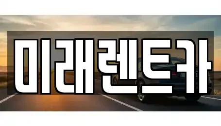 경기도 오산시 부산동 렌트카 전문 미래렌트카