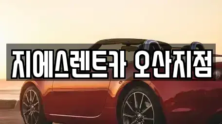 경기도 오산시 부산동 렌트카 전문 지에스렌트카 오산지점