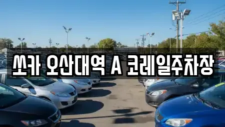 경기도 오산시 수청동 렌트카 전문 쏘카 오산대역 A 코레일주차장
