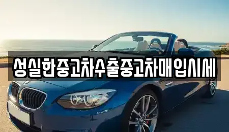 경기도 의왕시 내손동 중고차매입 전문 성실한중고차수출중고차매입시세