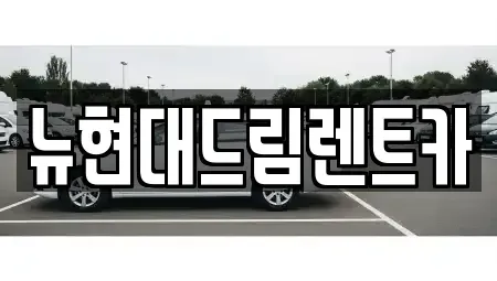 경기도 의왕시 학의동 렌트카 전문 뉴현대드림렌트카