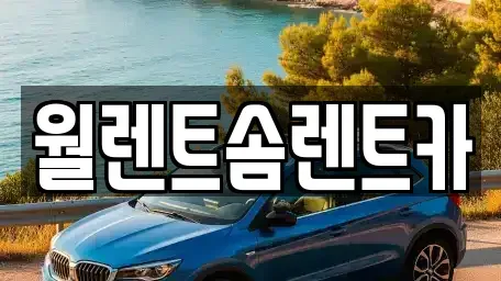 경기도 파주시 하지석동 렌트카 전문 월렌트솜렌트카