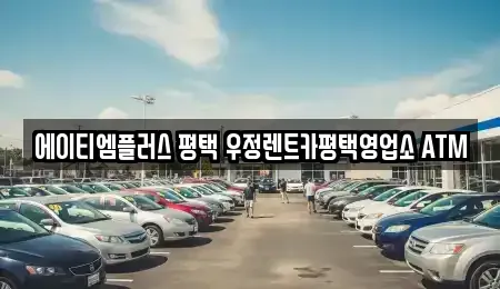 경기도 평택시 합정동 렌트카 전문 에이티엠플러스 평택 우정렌트카평택영업소 ATM