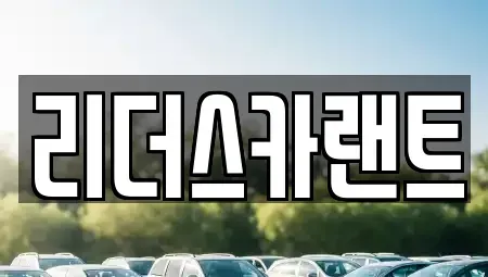 경기도 하남시 창우동 장기렌트카 전문 리더스카랜트