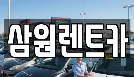 경기도 하남시 학암동 렌트카 전문 삼원렌트카