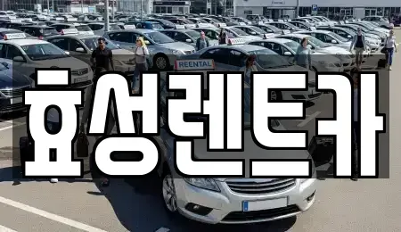 경기도 하남시 학암동 렌트카 전문 효성렌트카