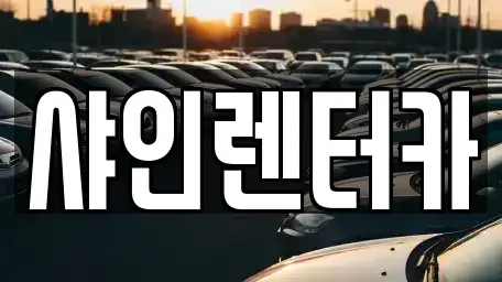 경기도 화성시 오산동 렌트카 전문 샤인렌터카