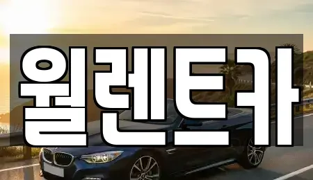 경기도 화성시 오산동 렌트카 전문 월렌트카