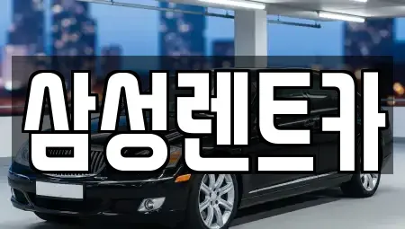 경남 남해군 남면 렌트카 전문 삼성렌트카