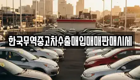경남 사천시 봉남동 중고차 전문 한국무역중고차수출매입매매판매시세