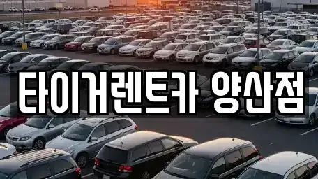경남 양산시 산막동 렌트카 전문 타이거렌트카 양산점