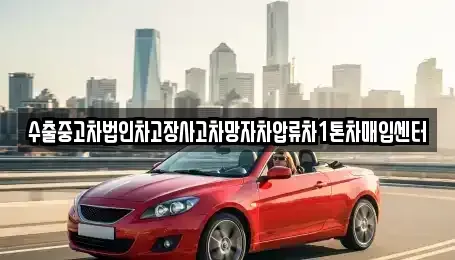 경남 창원시 진해구 화천동 중고차매입 전문 수출중고차법인차고장사고차망자차압류차1톤차매입센터
