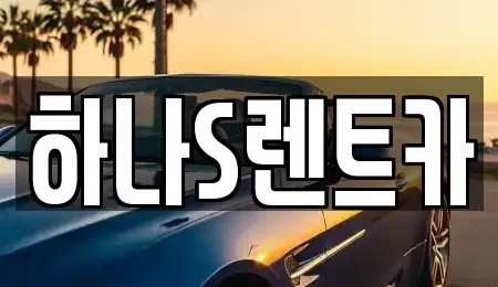 경북 고령군 운수면 렌트카 전문 하나S렌트카