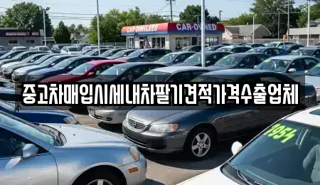 경북 상주시 화산동 중고차매입 전문 중고차매입시세내차팔기견적가격수출업체