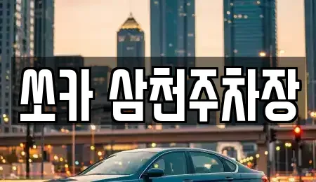 경상남도 밀양시 상남면 렌트카 전문 쏘카 삼천주차장