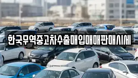 경상남도 진주시 충무공동 중고차매입 전문 한국무역중고차수출매입매매판매시세