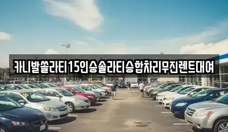 경상남도 창원시 마산합포구 월남동4가 렌트카 전문 카니발쏠라티15인승솔라티승합차리무진렌트대여